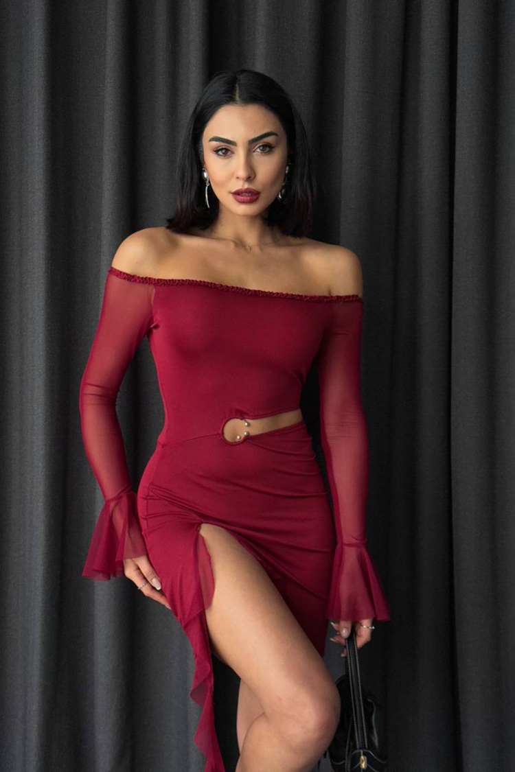 Ring Detailed Design Dress