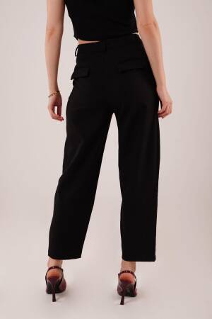 Wholesale Black Pants With Closure Pocket Detailed - Lustrin - Globality Store - Women Clothes Wholesale Turkey