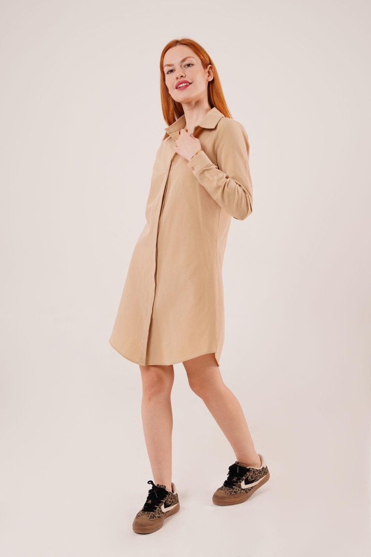 Long SleeveTunic Wholesale Shirt Dress