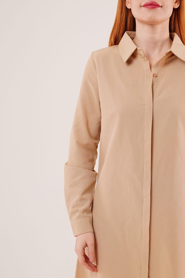 Long SleeveTunic Wholesale Shirt Dress