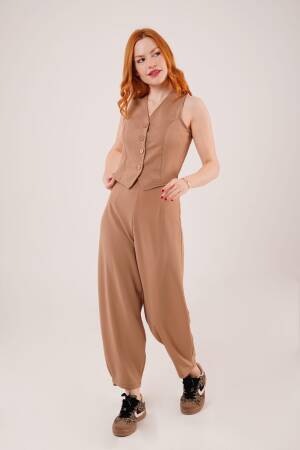 Wholesale Vest With Front Buttons - Lustrin - Globality Store - Women Clothes Wholesale Turkey
