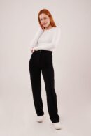 Front Stitch Detailed One Button WholesalePants - Lustrin - Globality Store - Women Clothes Wholesale Turkey