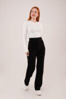 Front Stitch Detailed One Button WholesalePants - Lustrin - Globality Store - Women Clothes Wholesale Turkey