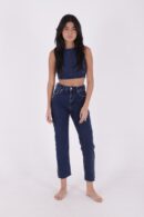 Flare Leg Mom Jeans With Side Slit - XLove - Globality Store - Women Clothes Wholesale Turkey