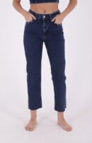 Flare Leg Mom Jeans With Side Slit - XLove - Globality Store - Women Clothes Wholesale Turkey