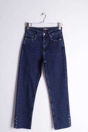 Flare Leg Mom Jeans With Side Slit - XLove - Globality Store - Women Clothes Wholesale Turkey