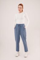 WholesalePants With Drawstring Detailed Pockets - Lustrin - Globality Store - Women Clothes Wholesale Turkey