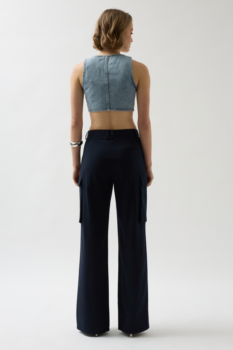 Denim Pocket Vest - Light
