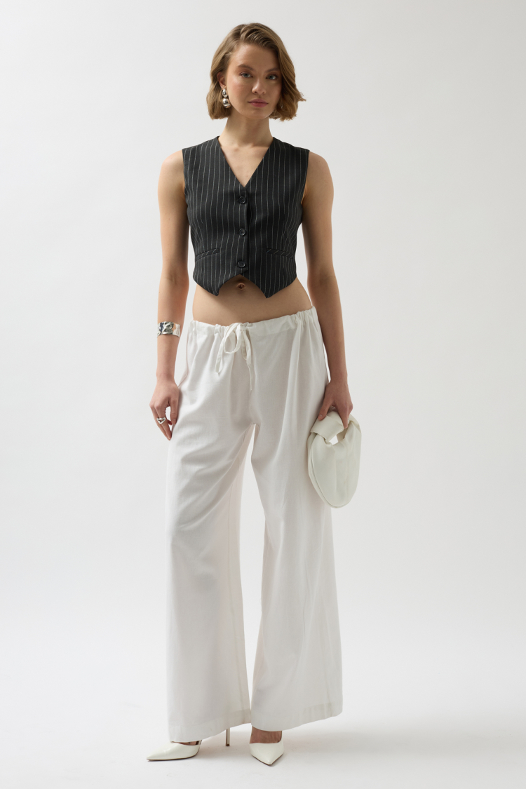 Striped Vest - Dark
