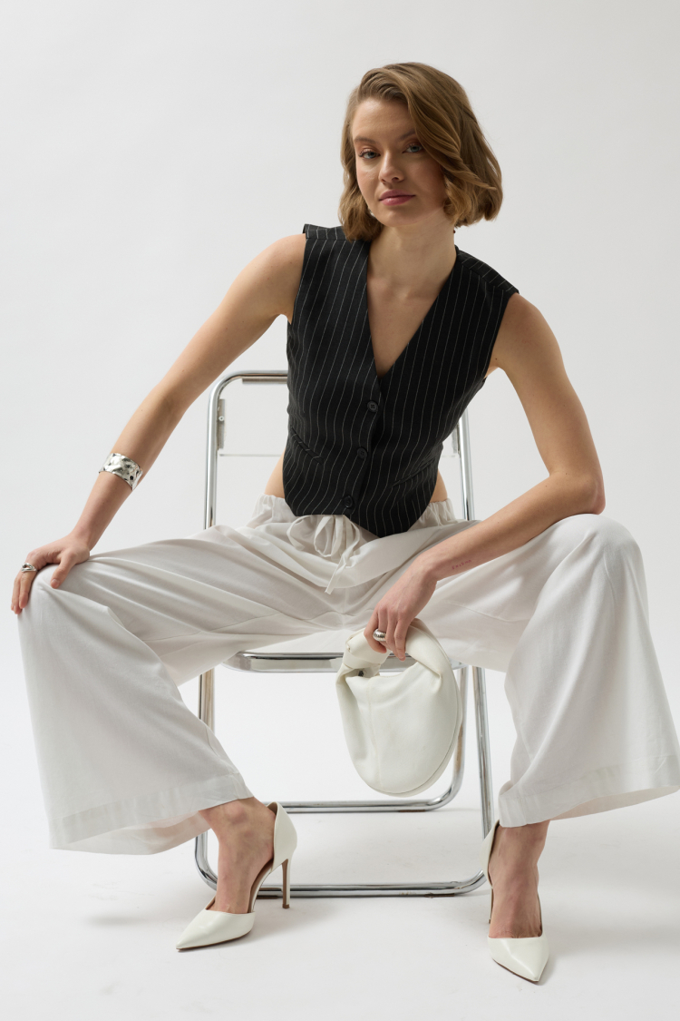 Striped Vest - Dark