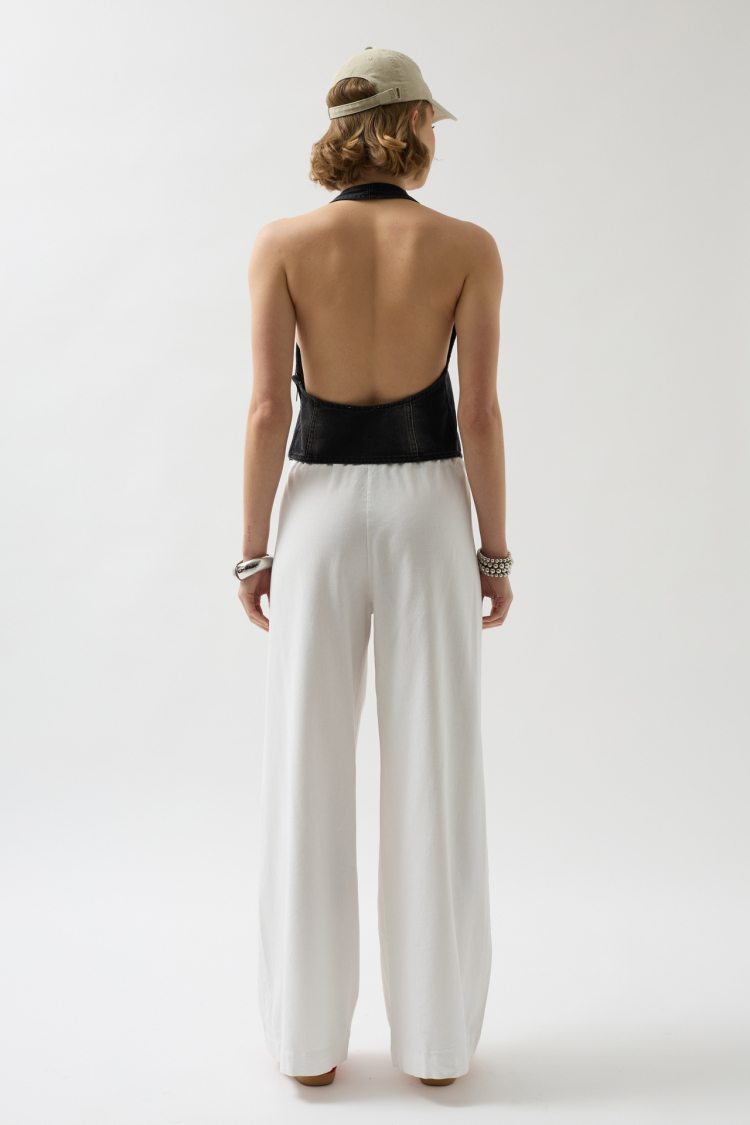 Asymmetrical Denim Vest