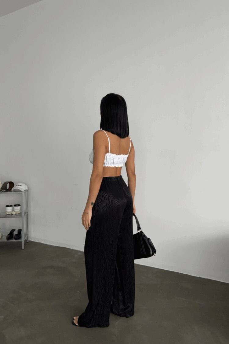 Jacquard Satin Pants