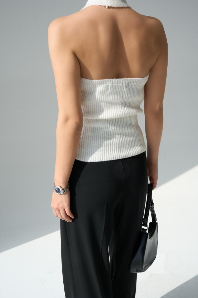Side Belt Vest - Bone