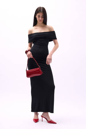 Strapless Maxi Dress - Black Fashion - Globality Store - Women Clothes Wholesale Turkey