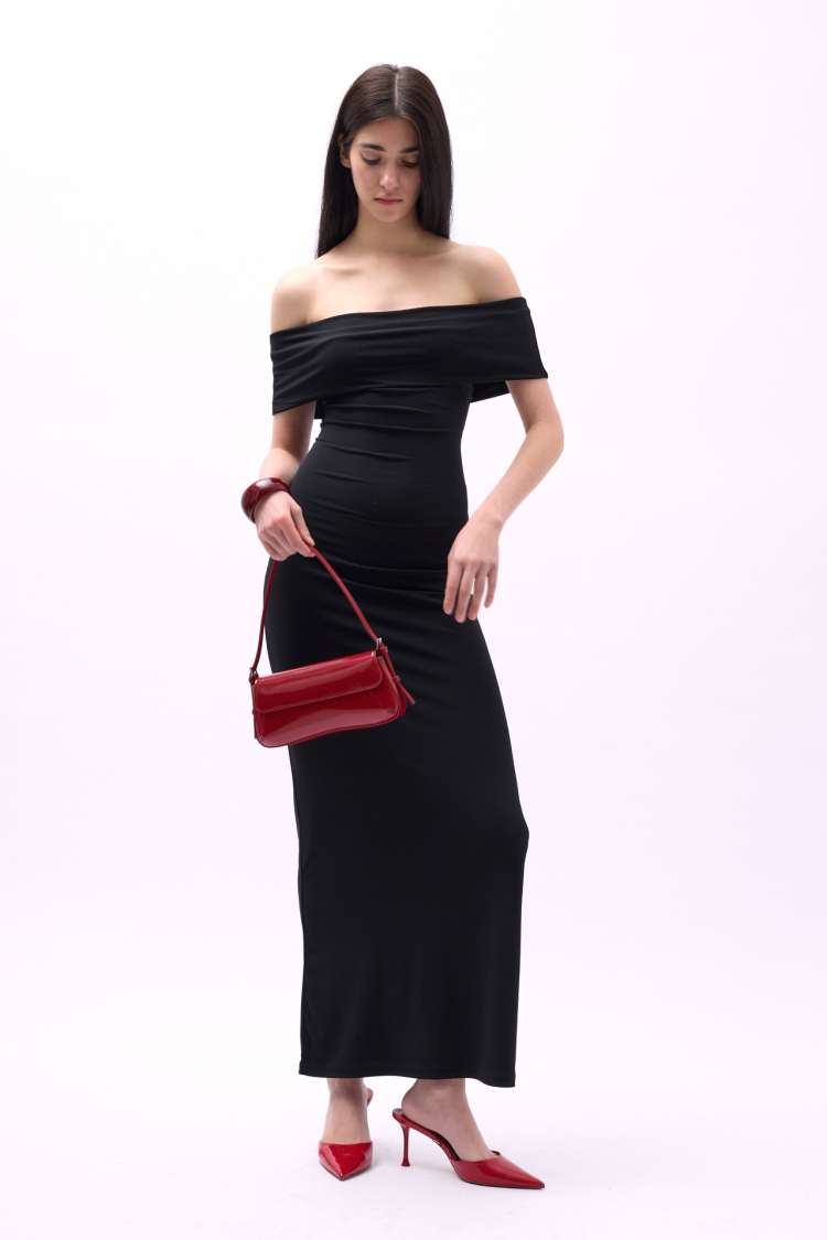 Strapless Maxi Dress - Black Fashion - Globality Store - Women Clothes Wholesale Turkey