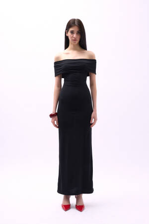 Strapless Maxi Dress - Black Fashion - Globality Store - Women Clothes Wholesale Turkey