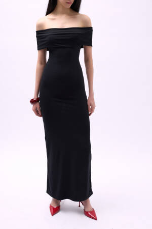 Strapless Maxi Dress - Black Fashion - Globality Store - Women Clothes Wholesale Turkey