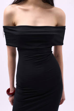 Strapless Maxi Dress - Black Fashion - Globality Store - Women Clothes Wholesale Turkey