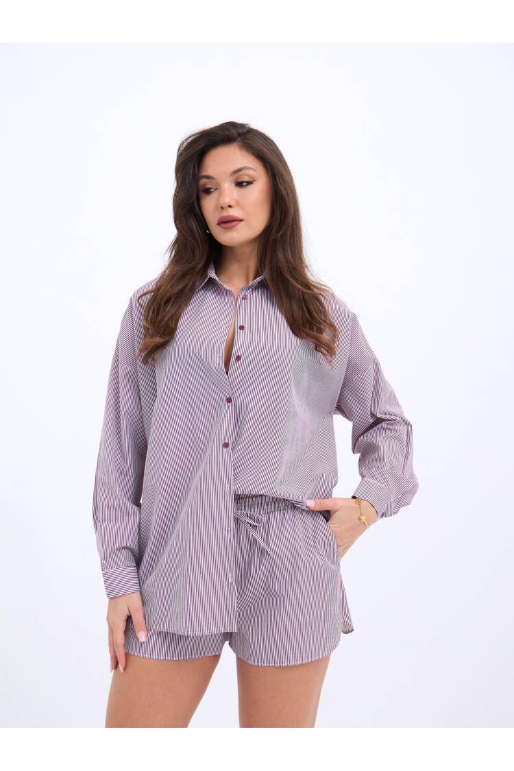 Suit -Striped - Fame - Globality Store - Women Clothes Wholesale Turkey