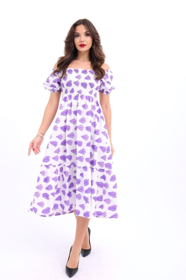 Dress -& Purple - Fame - Globality Store - Women Clothes Wholesale Turkey