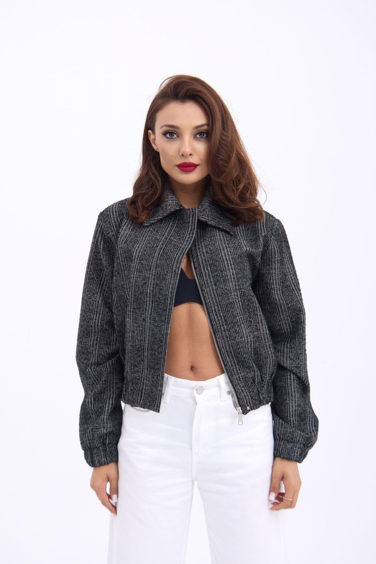 Jacket - Black - Fame - Globality Store - Women Clothes Wholesale Turkey