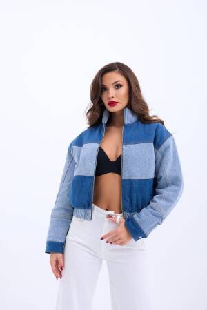 Coat - Blue - Fame - Globality Store - Women Clothes Wholesale Turkey