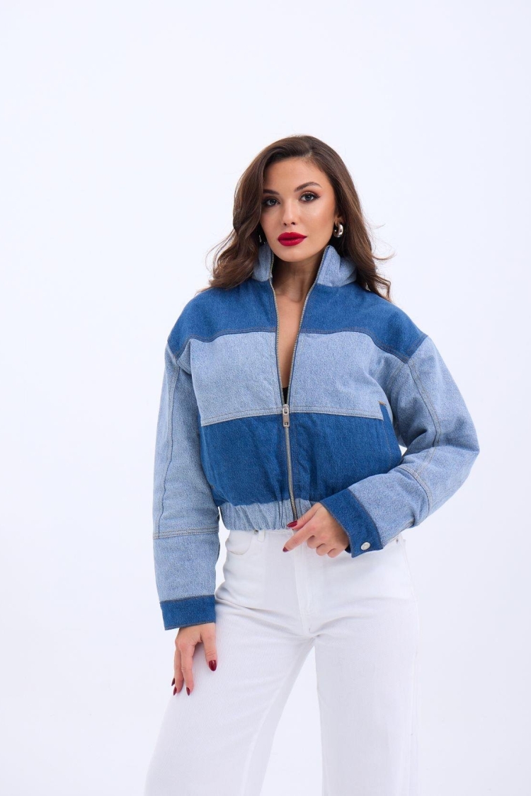 Coat - Blue - Fame - Globality Store - Women Clothes Wholesale Turkey