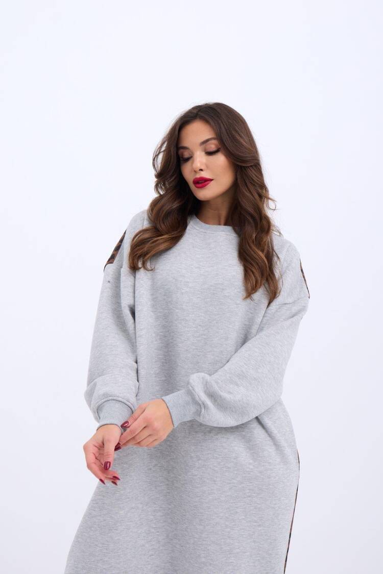 Long Sweat Dress - Gray