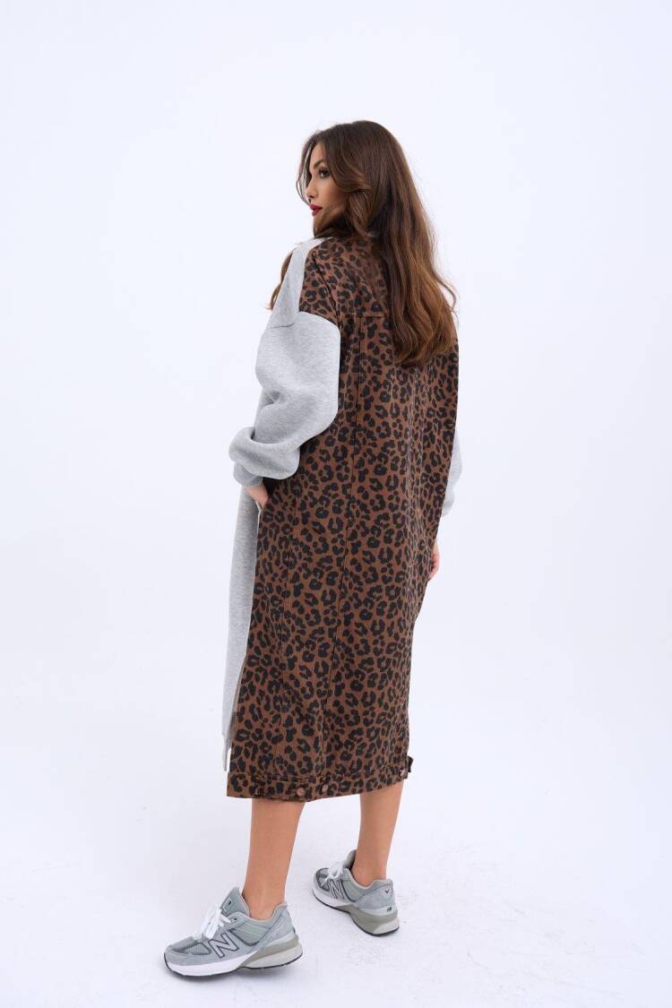 Long Sweat Dress - Gray