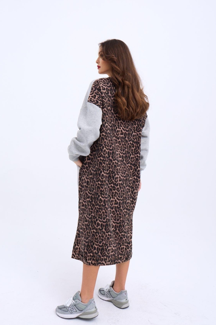 Long Sweat Dress - Gray