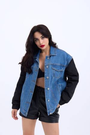 Denim Jacket - Blue - Fame - Globality Store - Women Clothes Wholesale Turkey