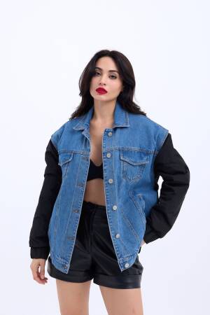 Denim Jacket - Blue - Fame - Globality Store - Women Clothes Wholesale Turkey