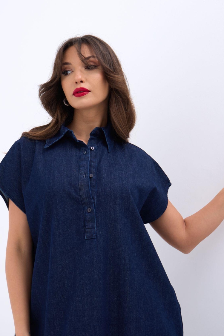 Denim Dress - Blue