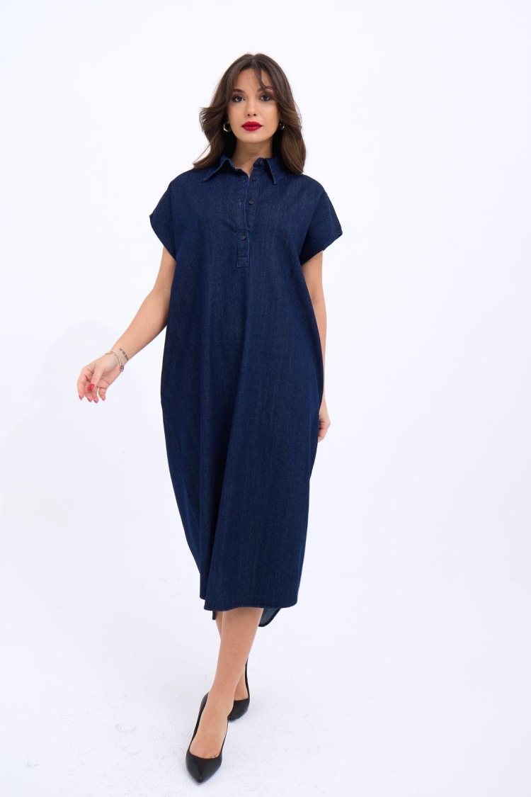 Denim Dress - Blue