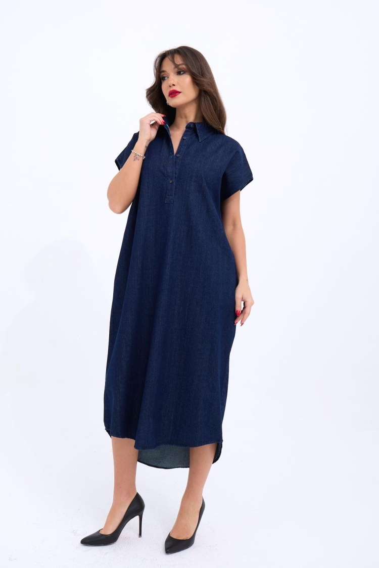 Denim Dress - Blue