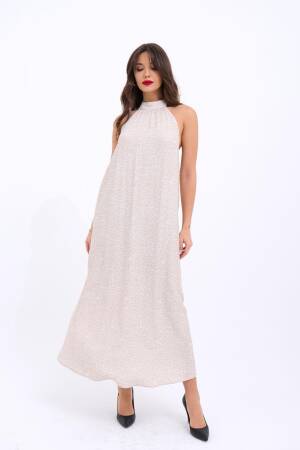 Dress - Beige - Fame - Globality Store - Women Clothes Wholesale Turkey