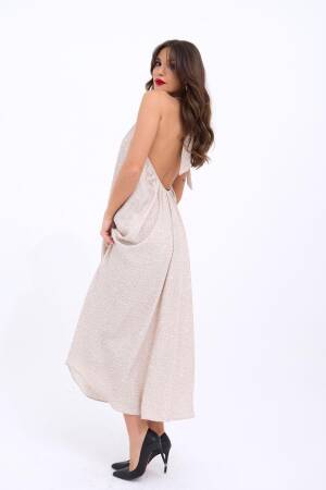 Dress - Beige - Fame - Globality Store - Women Clothes Wholesale Turkey