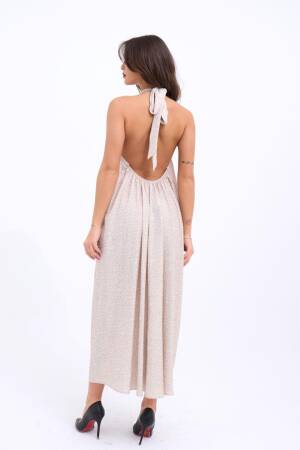 Dress - Beige - Fame - Globality Store - Women Clothes Wholesale Turkey