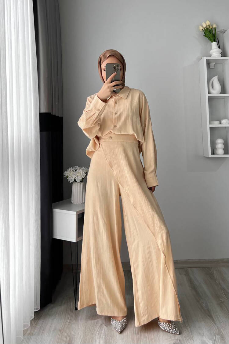 Tunic Trousers Double Burkini Set - Mode Roy - Globality Store - Women Clothes Wholesale Turkey
