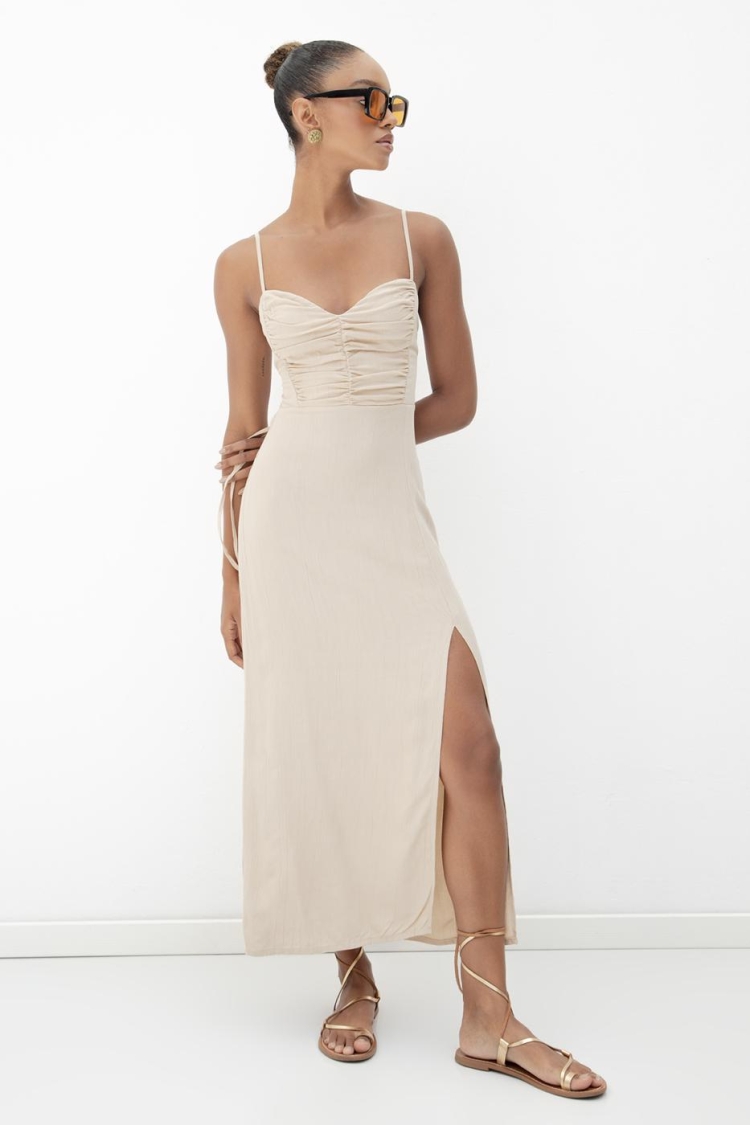 Strappy Midi Corset Dress