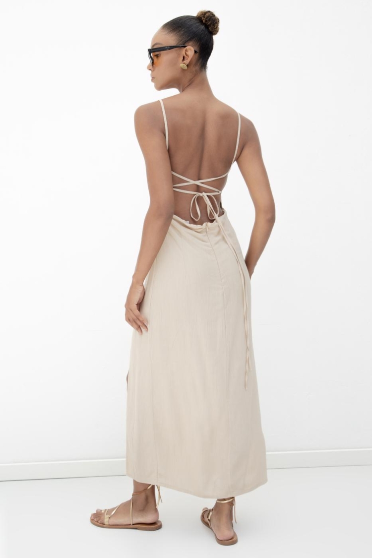 Strappy Midi Corset Dress