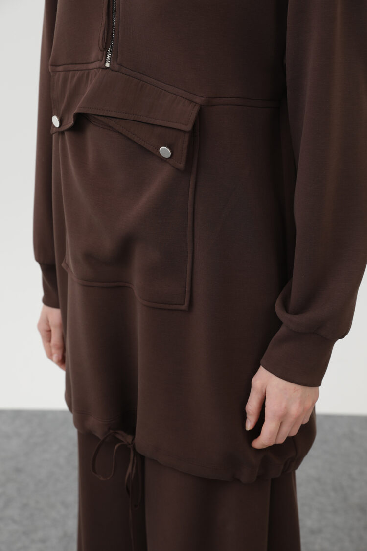 Women's Pocket Detailed Zipper Suit
