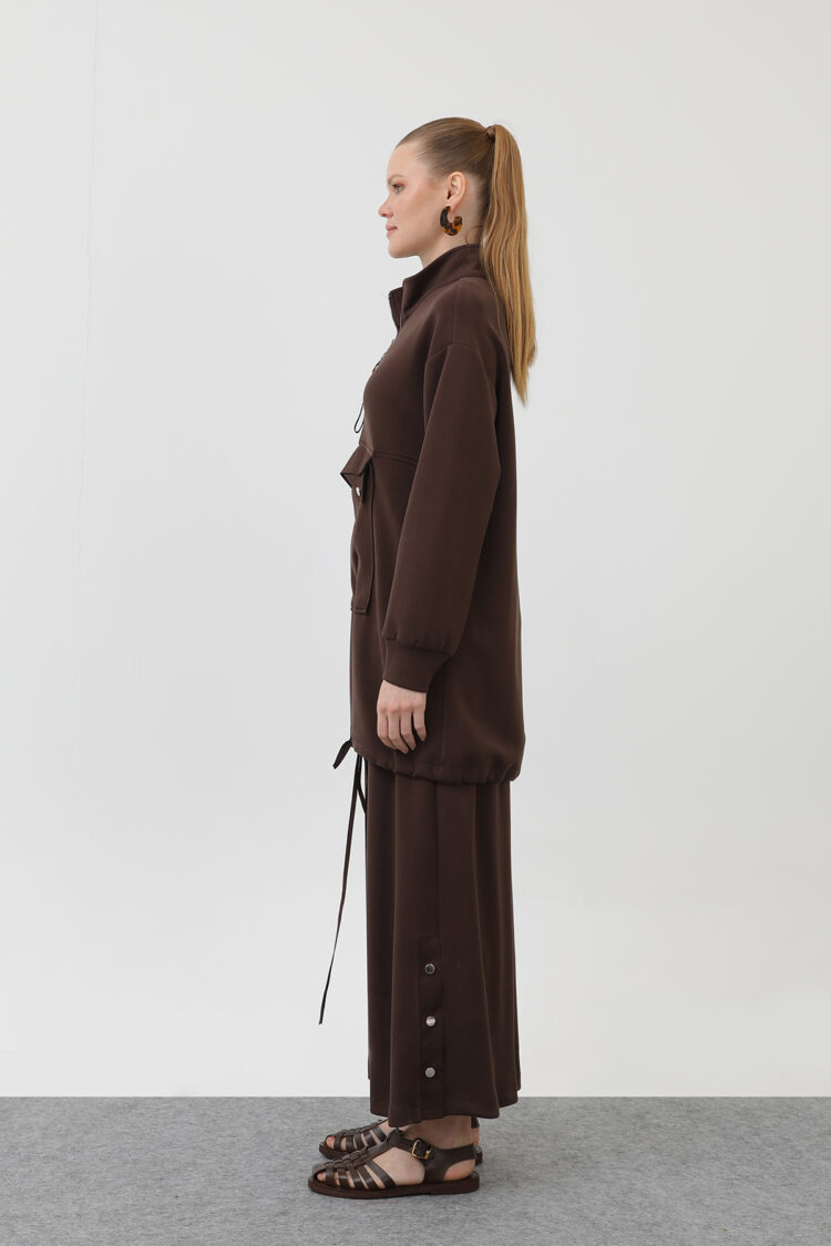 Women's Pocket Detailed Zipper Suit