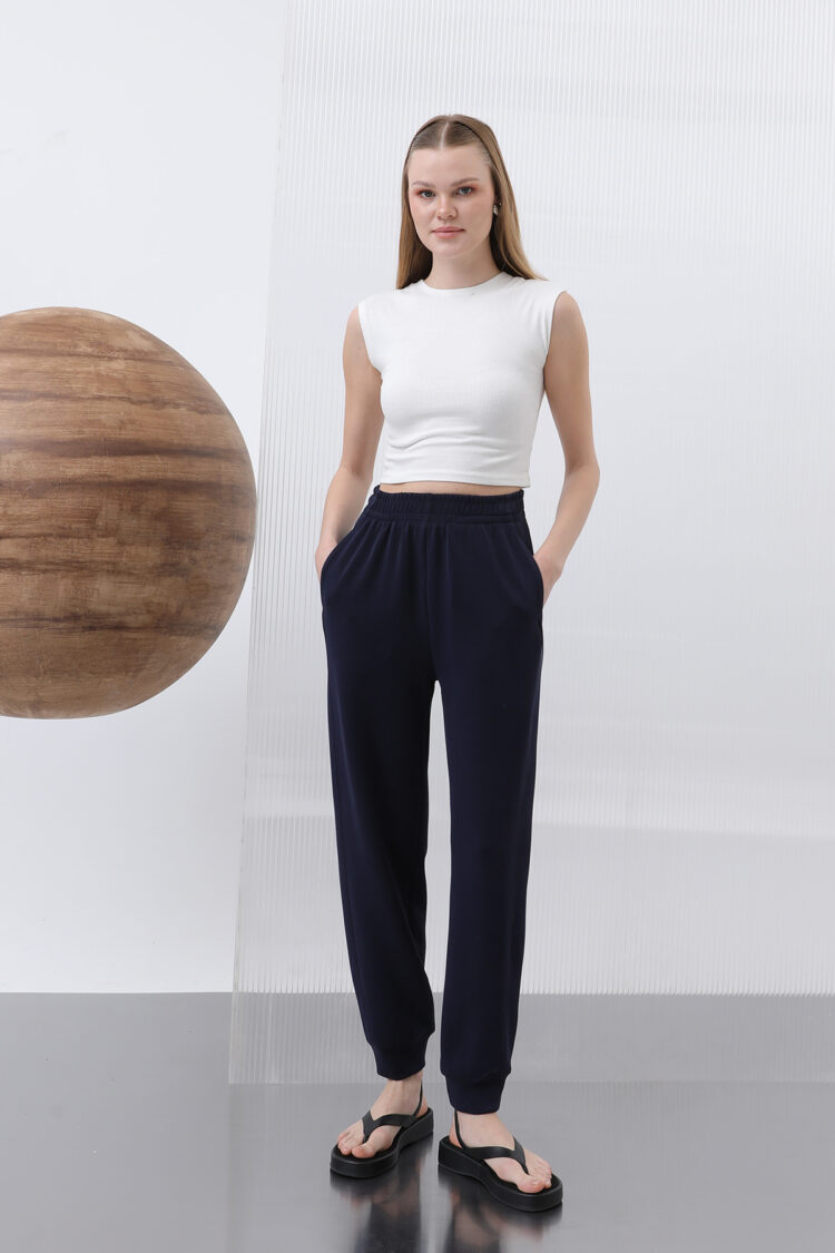 Women's Elastic Waist Pants - SOUL - Globality Store - Women Clothes Wholesale Turkey
