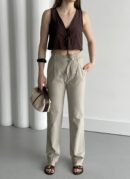 Belted Trousers - My Fashion - Globality Store - Women Clothes Wholesale Turkey