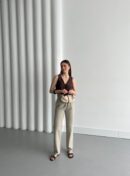 Belted Trousers - My Fashion - Globality Store - Women Clothes Wholesale Turkey