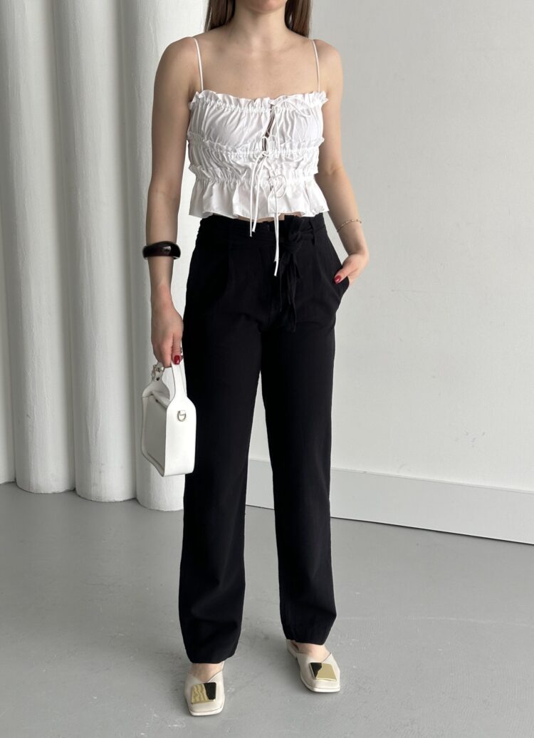 Belted Trousers - My Fashion - Globality Store - Women Clothes Wholesale Turkey