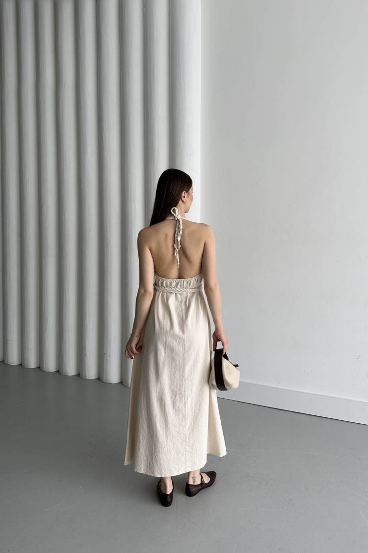 Open Back Belt Dress