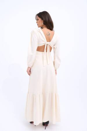 Dress - Beige - Fame - Globality Store - Women Clothes Wholesale Turkey