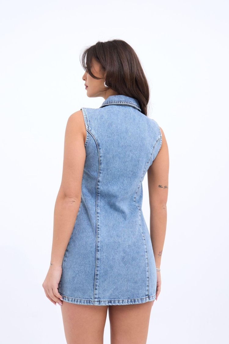 Denim Vest - Blue
